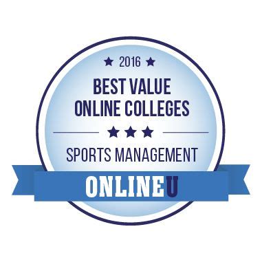 Sports management is a very niche area and should be pursued once you are through with your graduation. 2016 Best Value Online Colleges for Sports Management ...