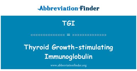 Definição De Tgi Tireóide Estimulando O Crescimento Imunoglobulina