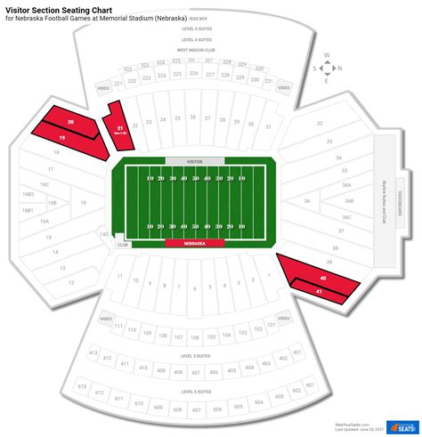 Nebraska Memorial Stadium Seating Map Elcho Table