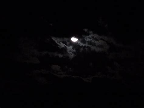 Full Moon And Clouds Moon Dark Nature Clouds Sky Mystic Hd