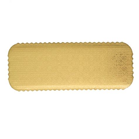 Ocreme Scalloped Gold Log Cake Board 16 X 6x 14 Pack Of 10 Ocreme