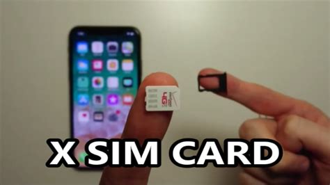 Iphone X Sim Card How To Insert Or Remove Youtube