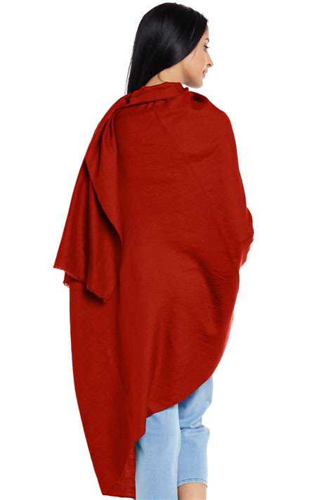 Buy Authentic Red Pashmina Shawl 100 Cashmere Online