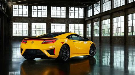 2020 Acura Nsx Debuts Heritage Color Indy Yellow Pearl At Monterey