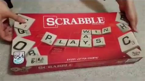 Awesome Scrabble Original Game Unboxing Youtube