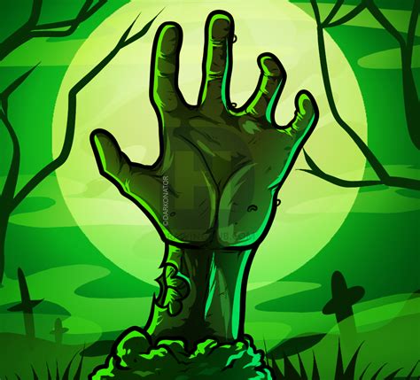 How To Draw A Zombie Hand Step By Step Drawing Guide By Darkonator