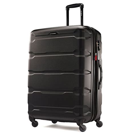 Samsonite Omni 28 Inch Hardside Spinner Checked Luggage In Black
