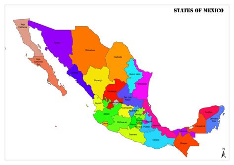 States Of Mexico Mappr