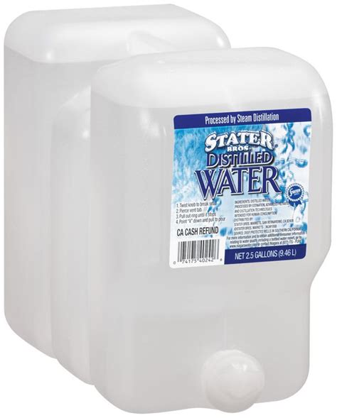 Stater Bros Distilled Water 25 Gal Plastic Jug Reviews 2020