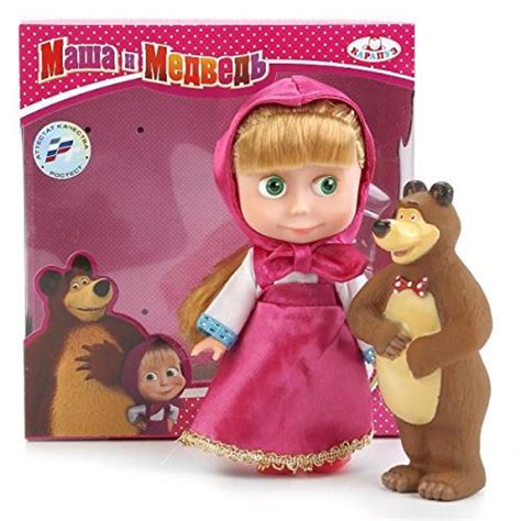 Masha And The Bear Musical Interactive Toys Masha 6 15 Cm And The Bear 5 12 Cm From