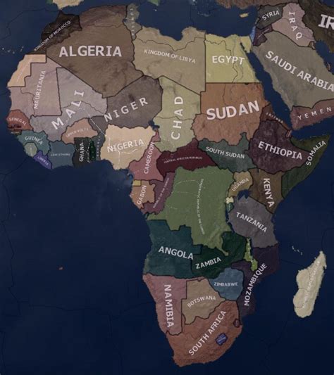 My Map Of Modern Africa In The Year 2018 Rhoi4modding