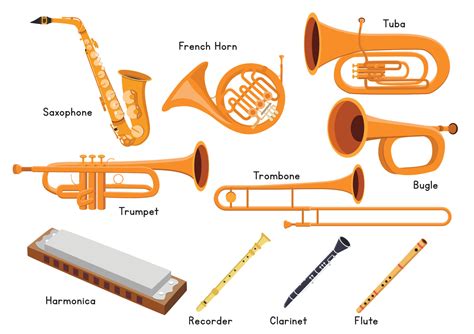 Brass Instruments Vector Art Icons And Graphics For Free Download