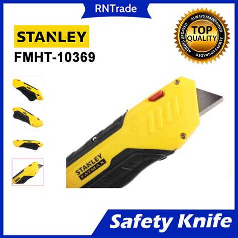 Stanley Fatmax Safety Knife With Straight Blade Auto Retract Squeeze