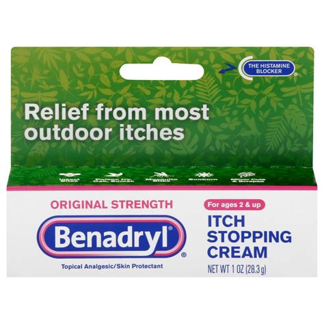 Save On Benadryl Itch Stopping Cream Original Strength Order Online