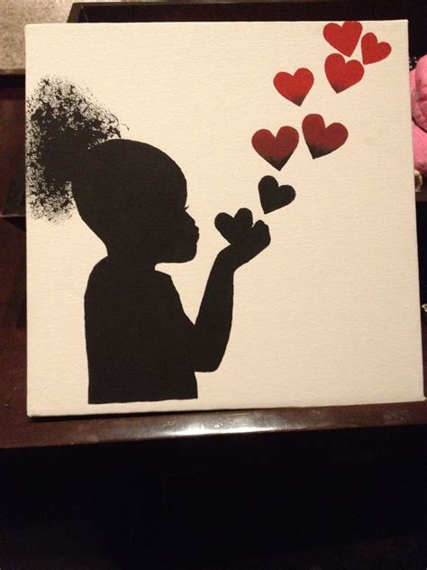 Diy Silhouette Art 12x12 Canvas Diy Craft Projects Crafts Silhouette Art