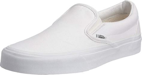 Amazon Com Vans Women S UA Classic Slip On Sneakers True White 5