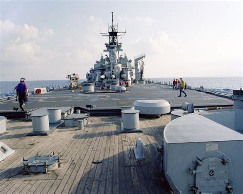 A Stern Looking Forward View Of The Deck And Superstructure Of The