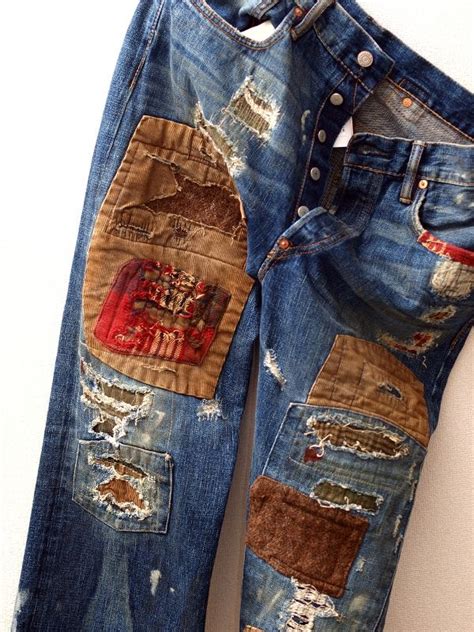 Patches Its Just Holes And Jeans And Filling Them Up With Fabric Right Needle And Different