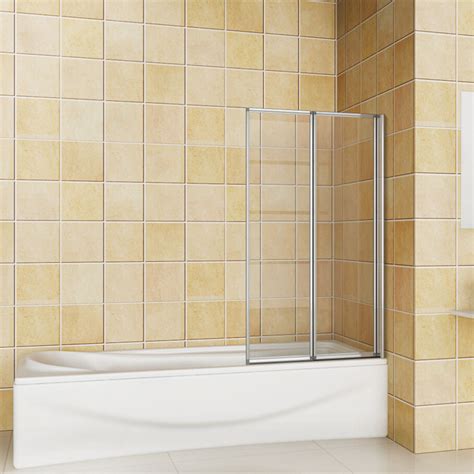 800x1400mm Aica Bathroom 2 Fold Pivot Folding Shower Screen Glass Door