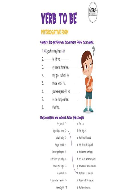 Ejercicio De Verb To Be Interrogative Form Cuadernos Interactivos The