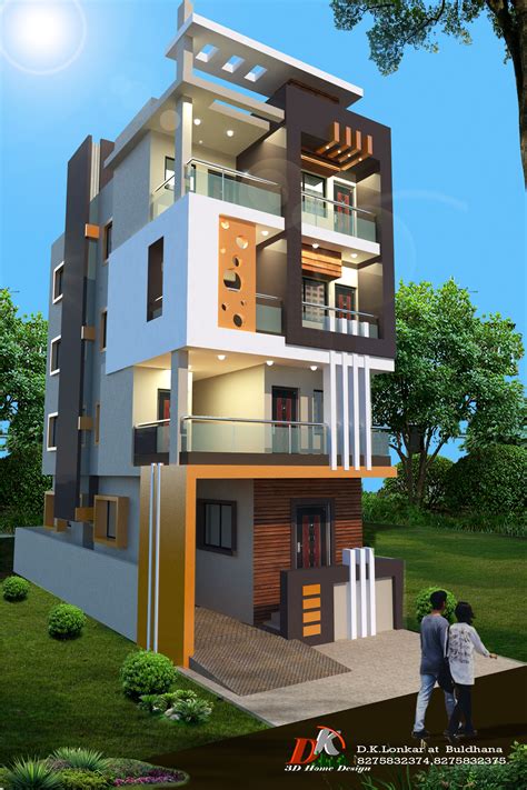 Front Home Design 3d Indian Style 3d House Elevations Kerala Home