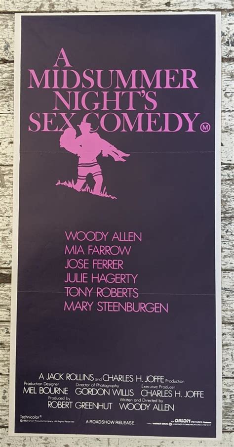 Lot A Midsummer Nights Edy 1982 Starring Woody Allen And Mia Farrow Director Woody