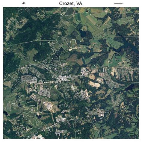 Aerial Photography Map Of Crozet Va Virginia