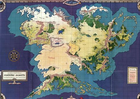 World Map Map The Lord Of The Rings Middle Earth Hd Wallpaper