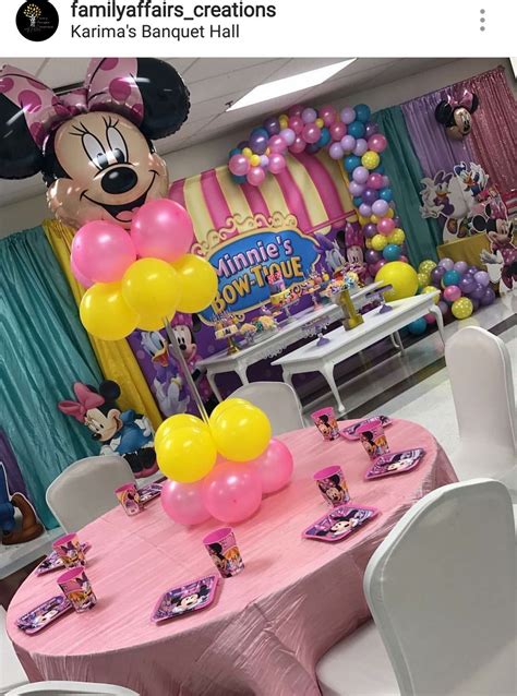 Minnie Mouse Bow Tique Birthday Party Minnie Birthday Party Minnie