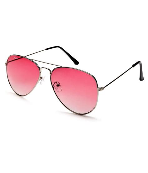 Ausy Pink Lens Aviator Sunglasses For Men And Women Buy Ausy Pink