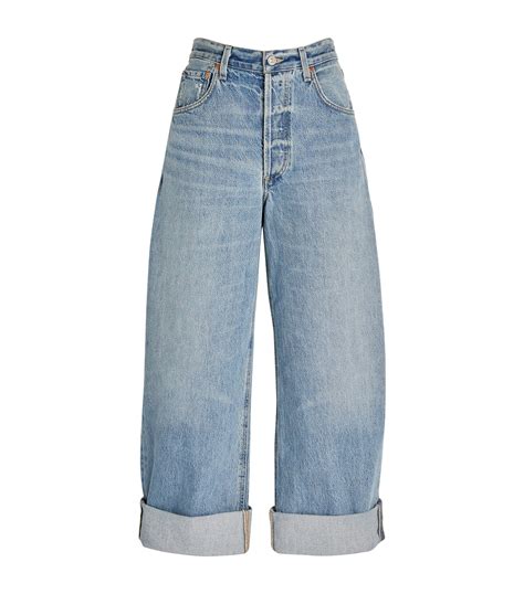 Citizens Of Humanity Cropped Ayla Mid Rise Baggy Jeans Harrods Au