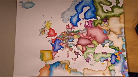 Hand Drawn 1444 Map Eu4