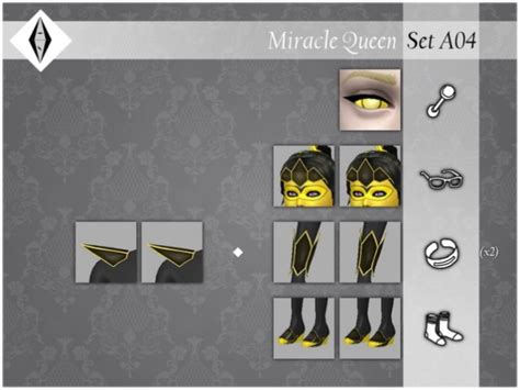 Miracle Queen Set A04 By Aleniksimmer At Tsr Sims 4 Updates