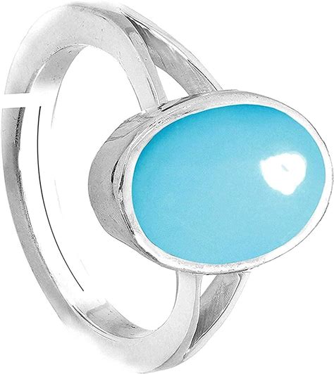 525 Carat Natural Turquoise Firoza Sky Blue Gemstone Ring Etsy
