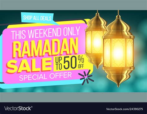 Ramadan Sale Banner Arabian Concept Royalty Free Vector