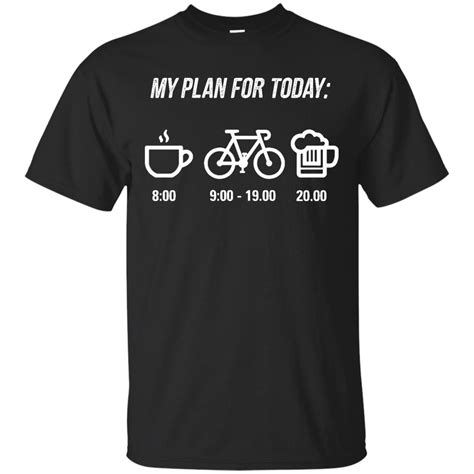 My Plan For Today Coffee Beer Cycling Unisex Tshirt