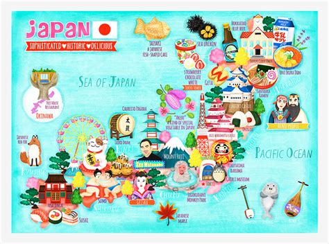 Japan Map Illustration On Behance