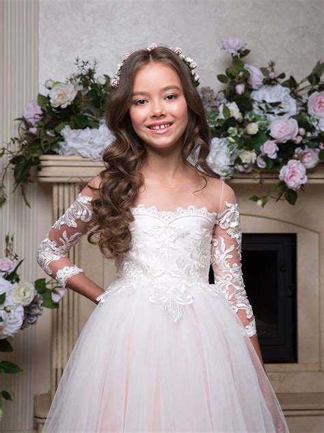 ivory blush wedding flower girl dress flower girl dresses wedding flower girl dresses blush