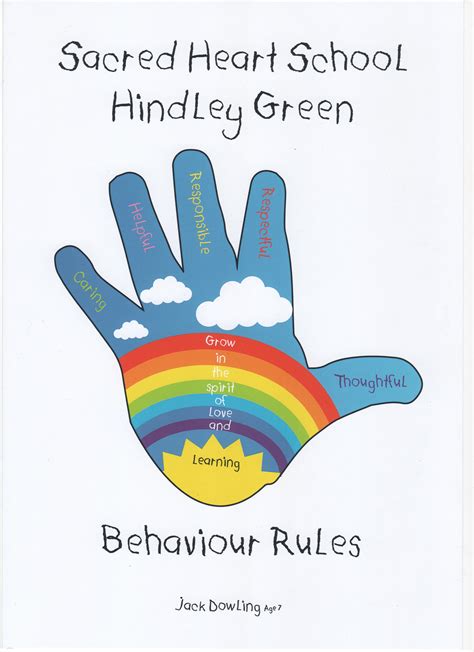 behaviour - child's poster 001 | Hindley Green Sacred Heart