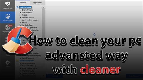 Windows Speedup Part 3 How To Clean Your Pc On Ccleaner Youtube
