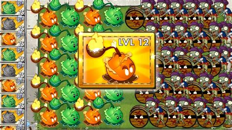 Plants Vs Zombies Cabbage Pult Level 12 On Fire Pvz 2 Gameplay