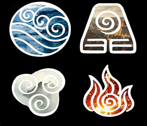 "Avatar the Last Airbender Element Symbols" Posters by LostHerMarbles