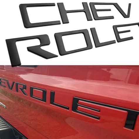 3d Tailgate Insert Letter Emblem For Chevrolet Silverado 1500 2500hd