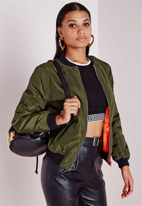 Bomb Product Of The Day Missguideds Olive Green Padded Bomber Jacket