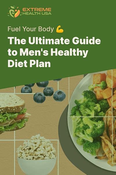 What Is A Healthy Diet Plan For Men