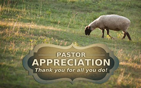 October Is Pastor Appreciation Month