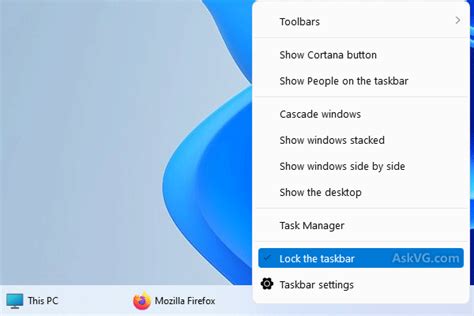 Tip How To Unlock And Resize The Taskbar In Windows 11 Askvg