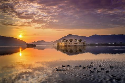 Photography Landscape Nature India Duck Castle Sun Lake