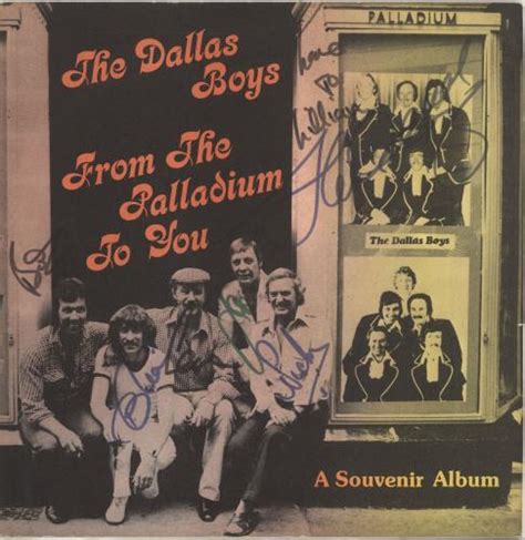 The Dallas Boys From The Palladium To You Autographed Uk Vinyl Lp