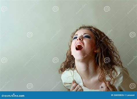 Insane Woman Screaming Royalty Free Stock Image Image 26820826